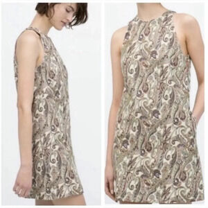 ZARA Paisley  Print Dress